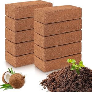 10 Pack Coco Coir Bricks for Plants