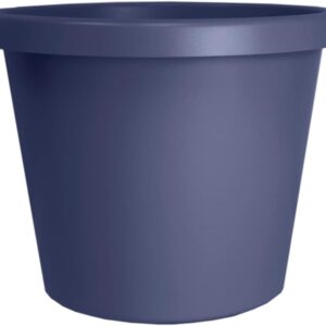 12 Inch Round Prima Planter - Twilight Blue