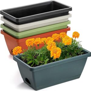 14" Plastic Flower Window Box Planter