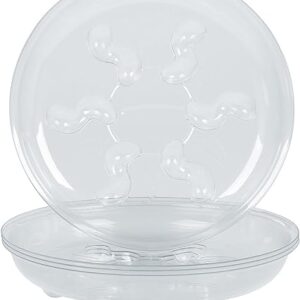 5-Pack 10" Clear Plant Saucer Trays