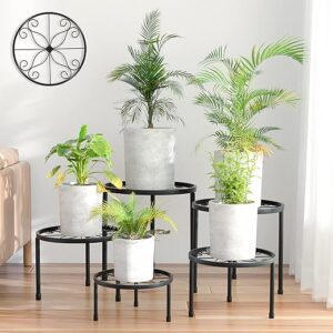 5-Pack Metal Plant Stands for Pots