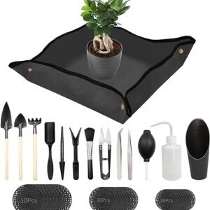 Foldable Plant Mat with Mini Garden Tools