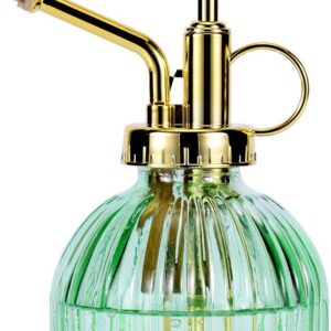 Green Glass Plant Mister Spray Bottle